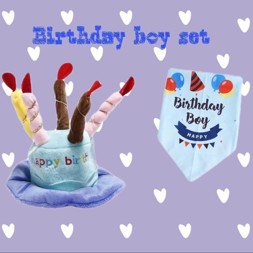 Blue Birthday Boy Set